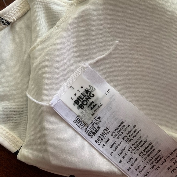 Billabong Flora Beat Striped Bandeau Bikini Top - Picture 11 of 14